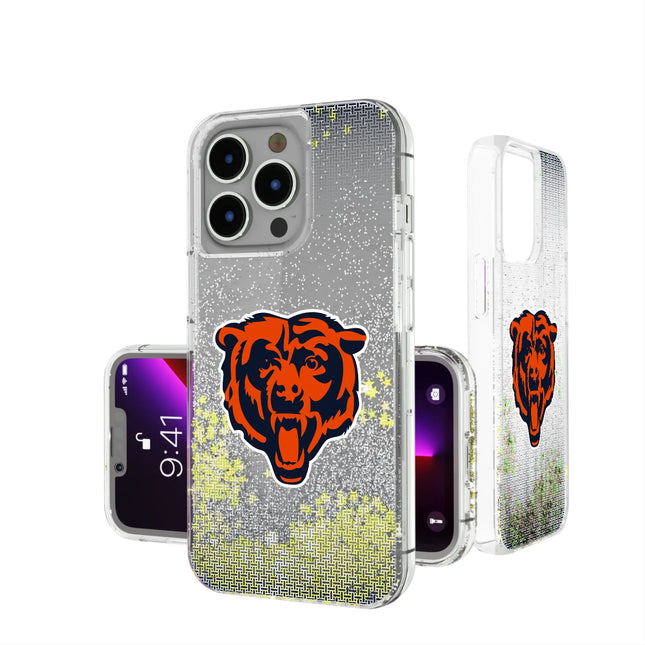 Chicago Bears Glitter Phone Case Linen for iPhone
