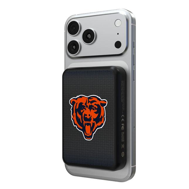 Chicago Bears Linen Wireless Mag Power Bank