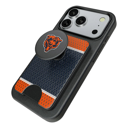 Chicago Bears Mesh PopSockets MagSafe-Compatible PopWallet+