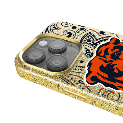 Chicago Bears Bling Phone Case Paisley for iPhone