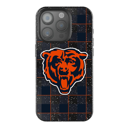 Chicago Bears Black Bling Phone Case Plaid for iPhone