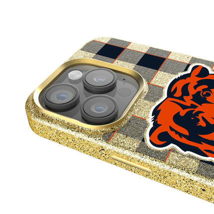 Chicago Bears Bling Phone Case Plaid for iPhone