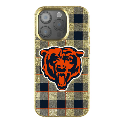 Chicago Bears Bling Phone Case Plaid for iPhone
