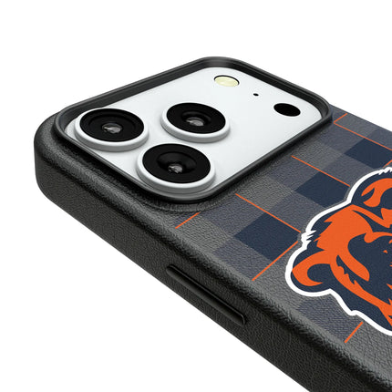 Chicago Bears Plaid MagSafe Compatible Phone Case for Apple iPhone