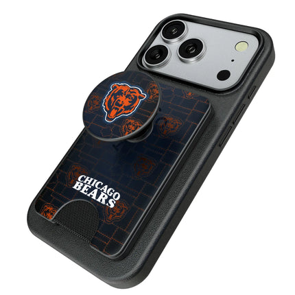 Chicago Bears Rivet PopSockets MagSafe-Compatible PopWallet+