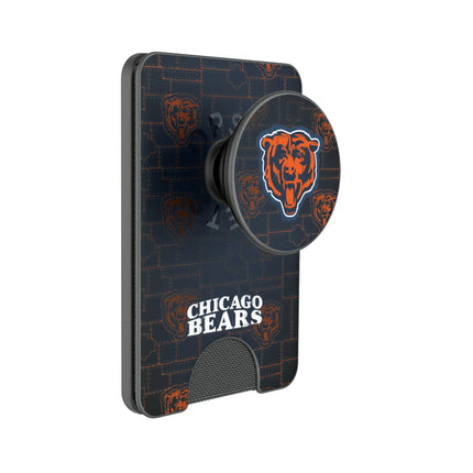 Chicago Bears Rivet PopSockets MagSafe-Compatible PopWallet+