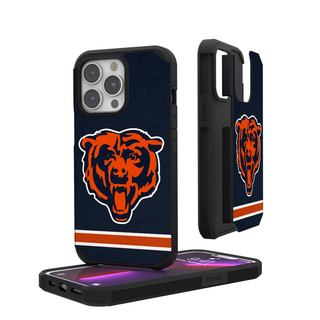 Chicago Bears Rugged Phone Case Stripe for iPhone