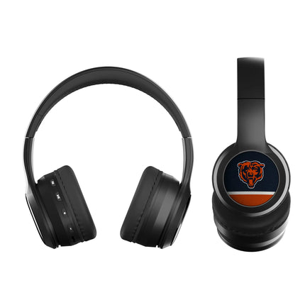 Chicago Bears Over-Ear BT Headphones With Case Stripe