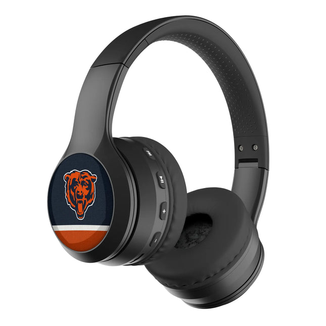 Chicago Bears Over-Ear BT Headphones With Case Stripe