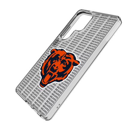 Chicago Bears Clear Phone Case Text for Samsung Galaxy