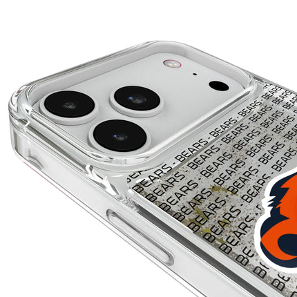 Chicago Bears Text Backdrop Glitter Phone Case for Apple iPhone