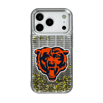Chicago Bears Glitter Phone Case Text for iPhone
