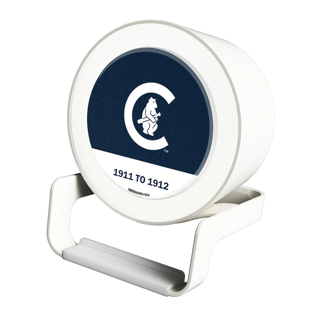 Chicago Cubs 1911-1912 - Cooperstown Collection Endzone Solid Night Light Charger and Bluetooth Speaker