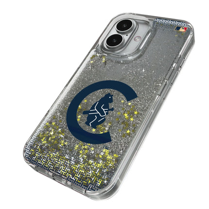 Chicago Cubs 1911-1912 - Cooperstown Collection Linen Glitter Phone Case for Apple iPhone