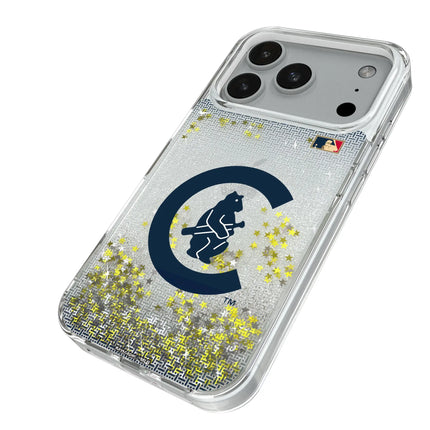 Chicago Cubs 1911-1912 - Cooperstown Collection Linen Glitter Phone Case for Apple iPhone