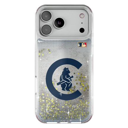 Chicago Cubs 1911-1912 - Cooperstown Collection Linen Glitter Phone Case for Apple iPhone
