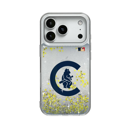 Chicago Cubs 1911-1912 - Cooperstown Collection Linen Glitter Phone Case for Apple iPhone