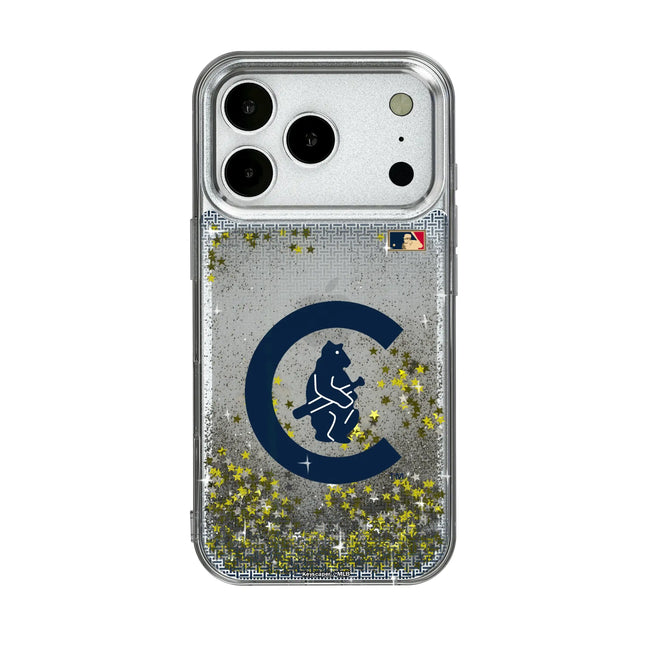 Chicago Cubs 1911-1912 - Cooperstown Collection Linen Glitter Phone Case for Apple iPhone