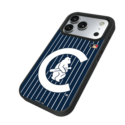 Chicago Cubs 1911-1912 - Cooperstown Collection Pinstripe Bump Phone Case for Apple iPhone