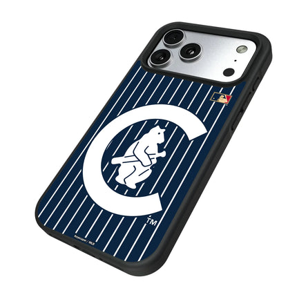 Chicago Cubs 1911-1912 - Cooperstown Collection Pinstripe Bump Phone Case for Apple iPhone