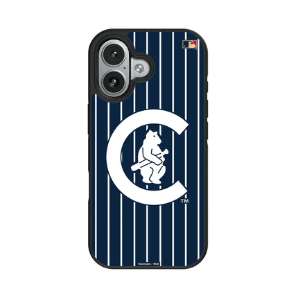 Chicago Cubs 1911-1912 - Cooperstown Collection Pinstripe Bump Phone Case for Apple iPhone