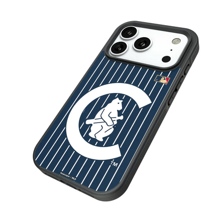 Chicago Cubs 1911-1912 - Cooperstown Collection Pinstripe Bump Phone Case for Apple iPhone