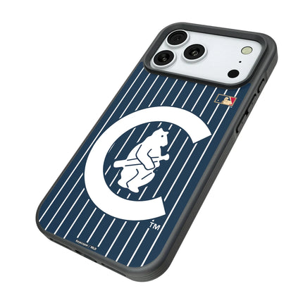 Chicago Cubs 1911-1912 - Cooperstown Collection Pinstripe Bump Phone Case for Apple iPhone