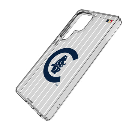 Chicago Cubs 1911-1912 - Cooperstown Collection Pinstripe Clear Phone Case for Samsung Galaxy