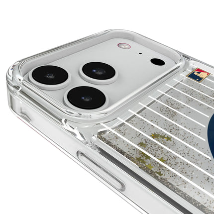 Chicago Cubs 1911-1912 - Cooperstown Collection Pinstripe Glitter Phone Case for Apple iPhone