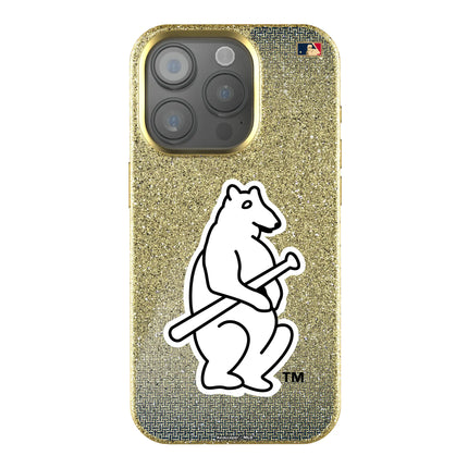 Chicago Cubs 1914 - Cooperstown Collection Linen Bling Phone Case for Apple iPhone