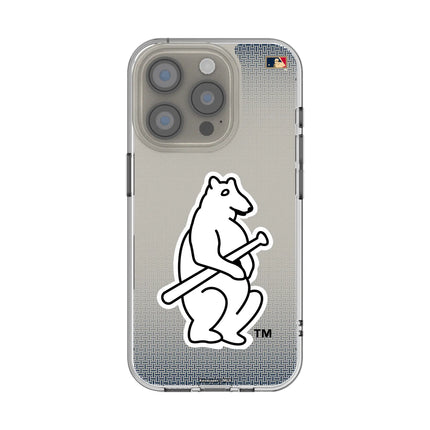 Chicago Cubs 1914 - Cooperstown Collection Linen Clear Phone Case for Apple iPhone