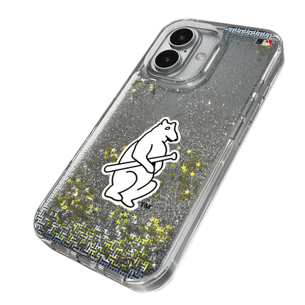 Chicago Cubs 1914 - Cooperstown Collection Linen Glitter Phone Case for Apple iPhone