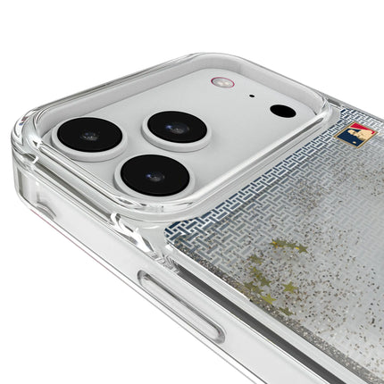 Chicago Cubs 1914 - Cooperstown Collection Linen Glitter Phone Case for Apple iPhone