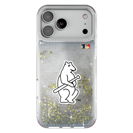 Chicago Cubs 1914 - Cooperstown Collection Linen Glitter Phone Case for Apple iPhone