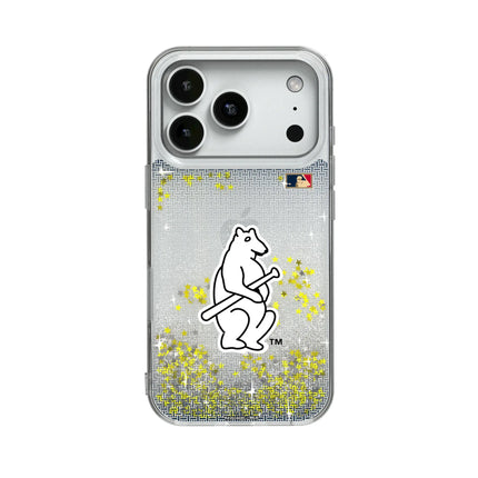 Chicago Cubs 1914 - Cooperstown Collection Linen Glitter Phone Case for Apple iPhone