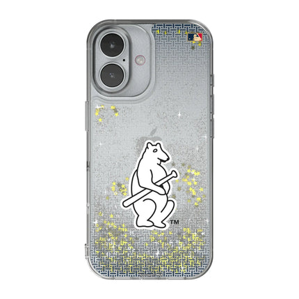 Chicago Cubs 1914 - Cooperstown Collection Linen Glitter Phone Case for Apple iPhone