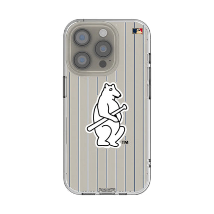 Chicago Cubs 1914 - Cooperstown Collection Pinstripe Clear Phone Case for Apple iPhone