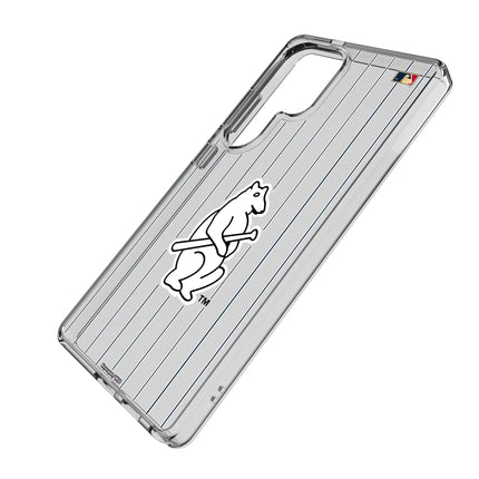 Chicago Cubs 1914 - Cooperstown Collection Pinstripe Clear Phone Case for Samsung Galaxy