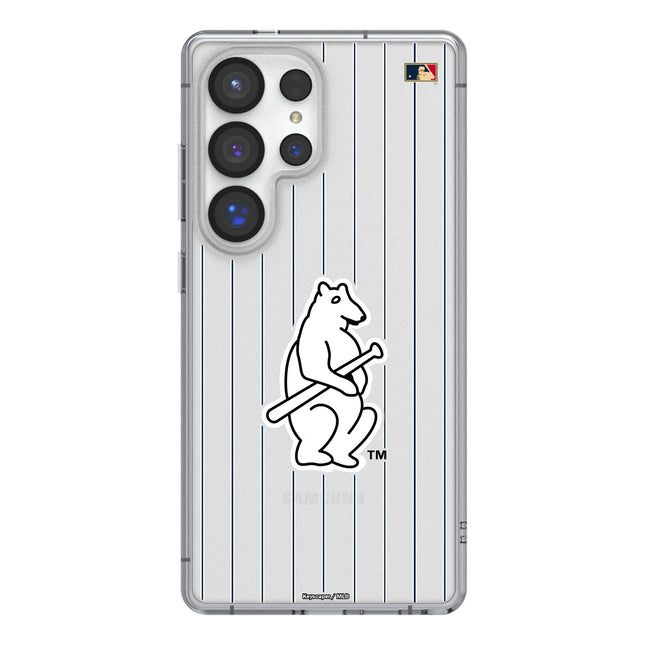 Chicago Cubs 1914 - Cooperstown Collection Pinstripe Clear Phone Case for Samsung Galaxy
