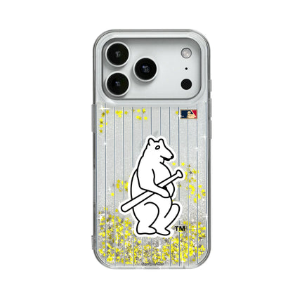 Chicago Cubs 1914 - Cooperstown Collection Pinstripe Glitter Phone Case for Apple iPhone