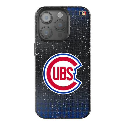 Chicago Cubs 1948-1956 - Cooperstown Collection Linen Black Bling Phone Case for Apple iPhone