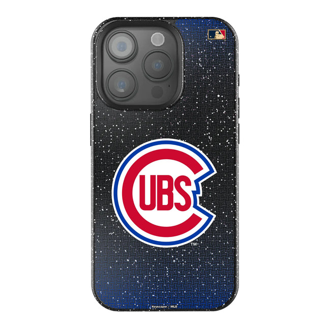 Chicago Cubs 1948-1956 - Cooperstown Collection Linen Black Bling Phone Case for Apple iPhone