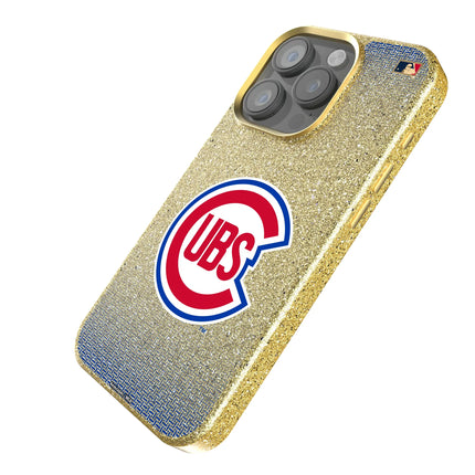 Chicago Cubs 1948-1956 - Cooperstown Collection Linen Bling Phone Case for Apple iPhone