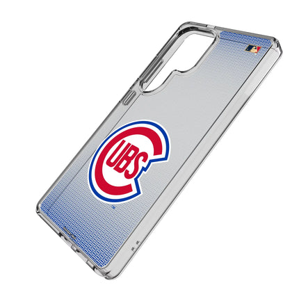 Chicago Cubs 1948-1956 - Cooperstown Collection Linen Clear Phone Case for Samsung Galaxy