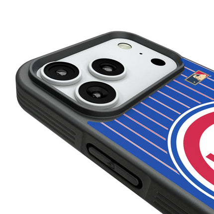 Chicago Cubs 1948-1956 - Cooperstown Collection Pinstripe Bump Phone Case for Apple iPhone