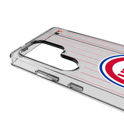 Chicago Cubs 1948-1956 - Cooperstown Collection Pinstripe Clear Phone Case for Samsung Galaxy