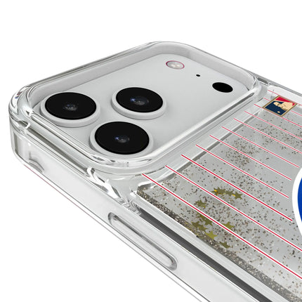 Chicago Cubs 1948-1956 - Cooperstown Collection Pinstripe Glitter Phone Case for Apple iPhone
