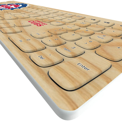 Chicago Cubs Baseball Bat Curved Wireless Keyboard