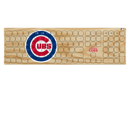 Chicago Cubs Baseball Bat Curved Wireless Keyboard