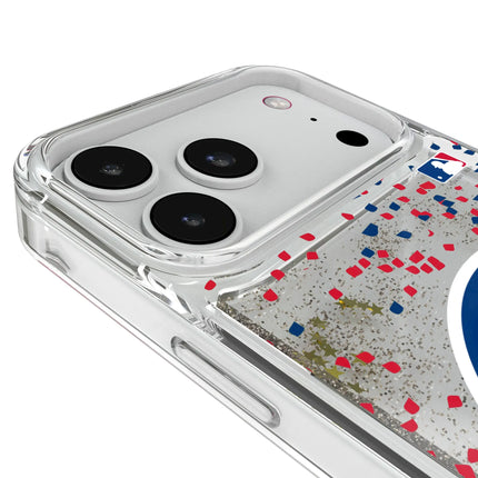 Chicago Cubs Confetti Glitter Phone Case for Apple iPhone